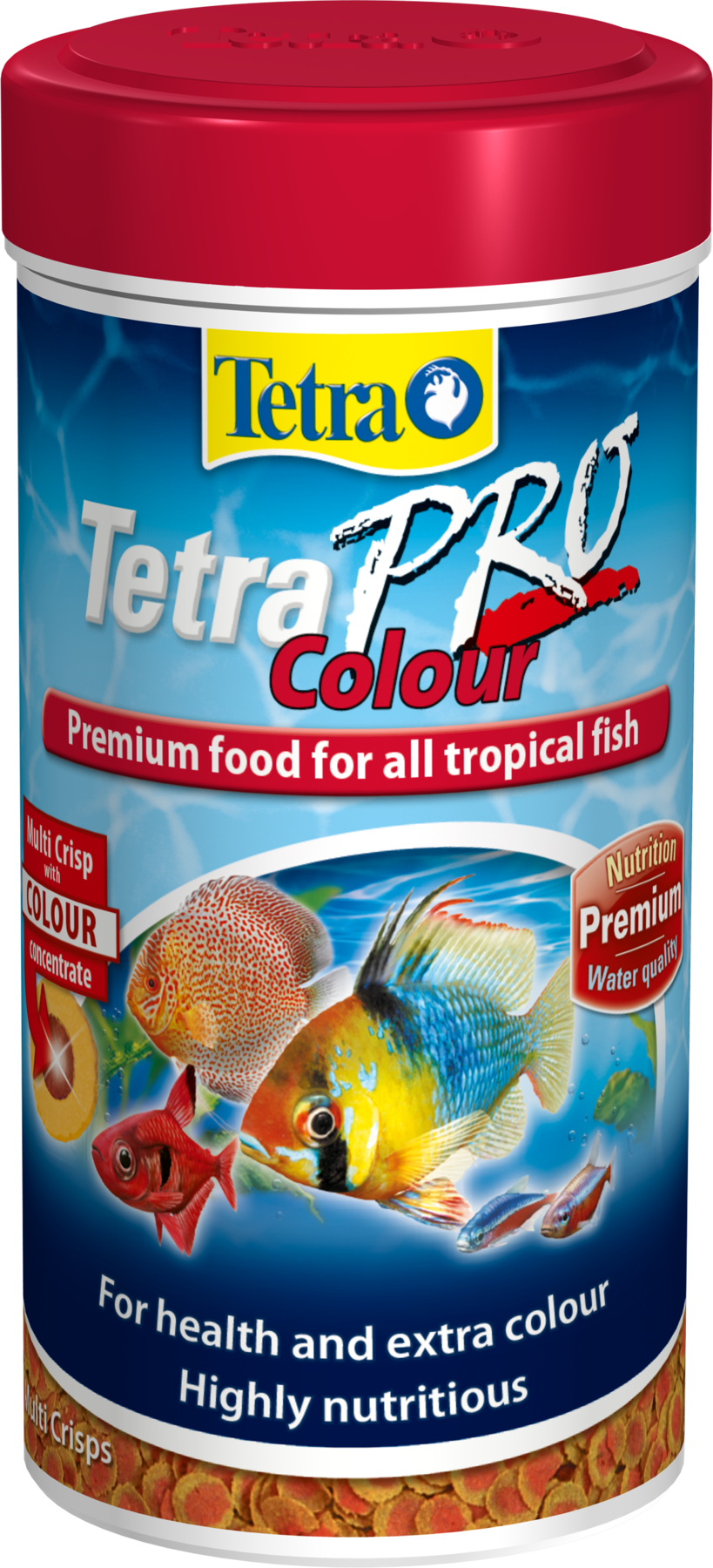 TetraPro Colour Multi Crisps Fish Food For Tropical Fish 500ml 110g