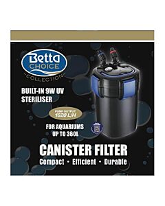 Betta Choice 1620 UV Canister Filter < 360L