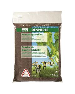 Dennerle Quartz Gravel 5kg - Dark Brown