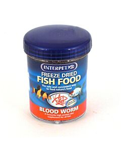 Interpet Freeze Dried Fish Food Blood Worm 20g