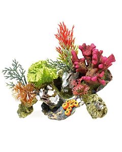 Classic Coral Rocks & Plant 3134