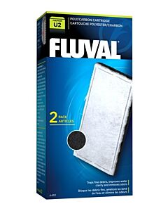 Fluval U2 - Aquarium Filter Poly Carbon Cartridges - 2 pack