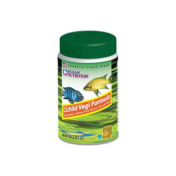 Ocean Nutrition.Cichlid Vegi Flake Freshwater Fish 156g (1025640)
