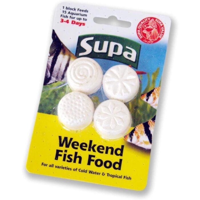 Supa Aquatic Supplies Weekend Fish Food 4 x 6g