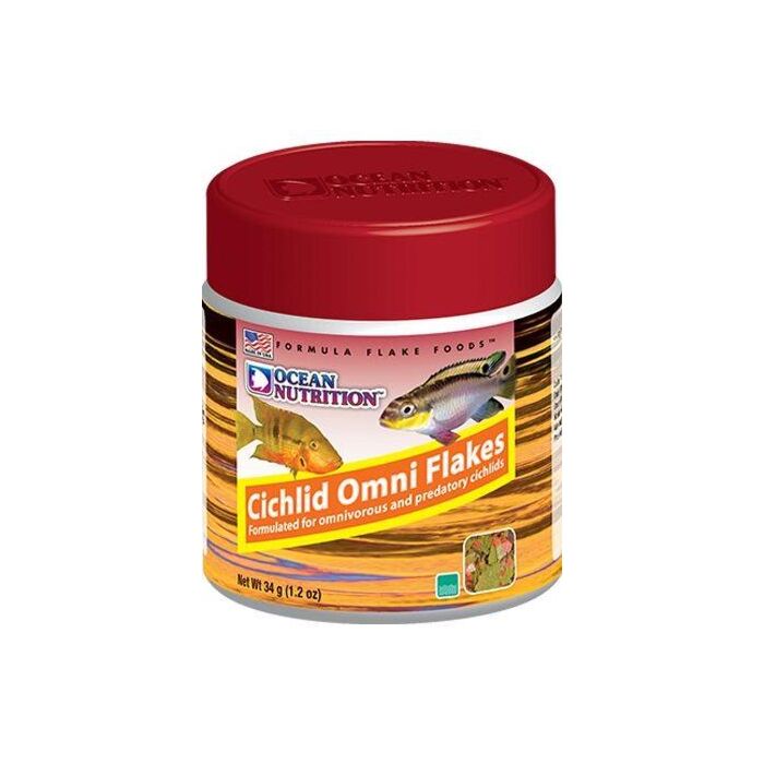 Ocean Nutrition Cichlid Omni Flake Freshwater Fish 34g (1025645)