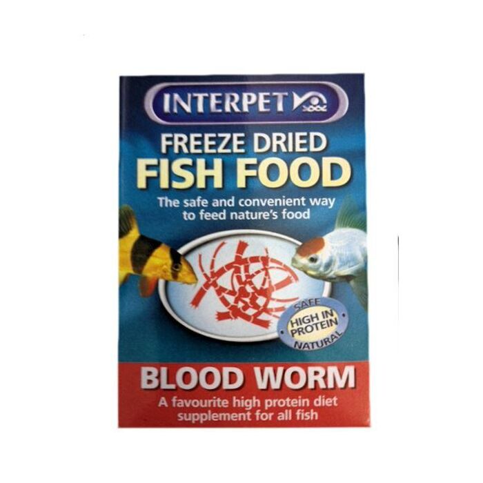 Interpet Freeze Dried Fish Food Blood Worm 4g
