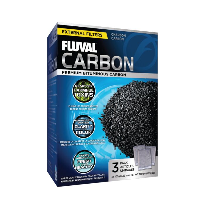 Fluval Activated Carbon 3 X 100g For Marine & Freshwater