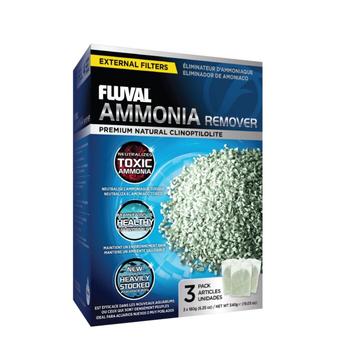 Fluval Ammonia Remover (3x180g in filter bags)