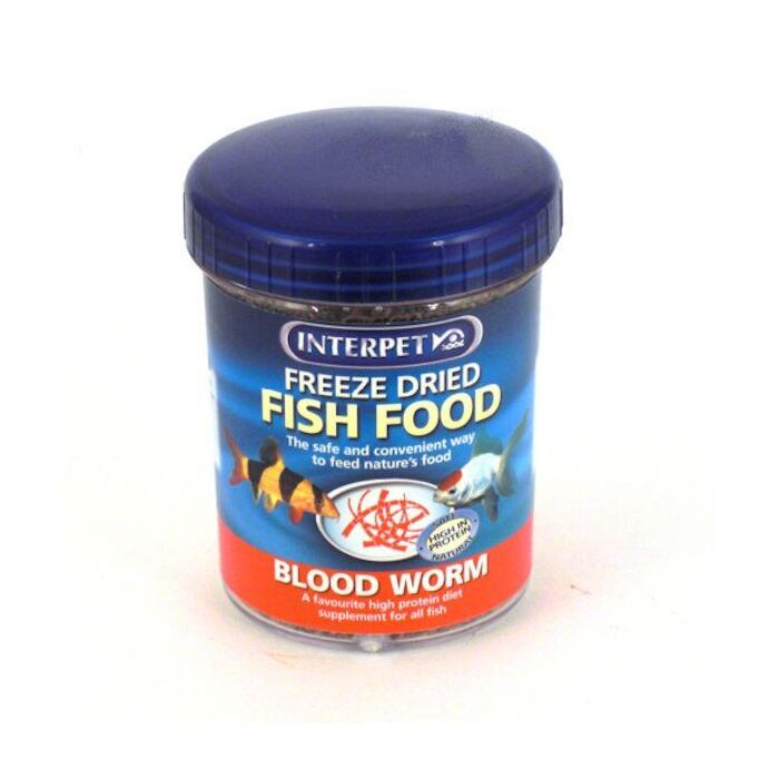 Interpet Freeze Dried Fish Food Blood Worm 20g