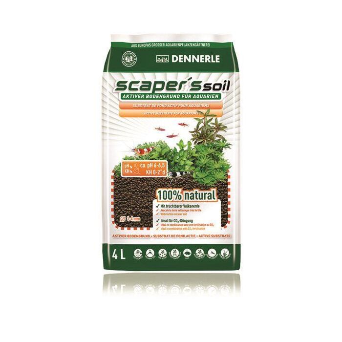 Dennerle Scapers Soil 1-4mm 4L - Black