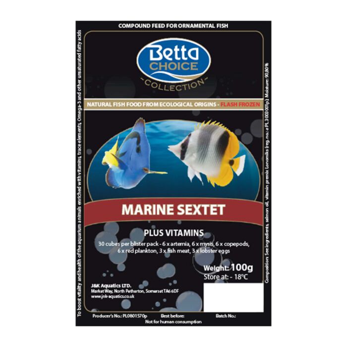 Betta Choice Marine Sextet Mix Blister