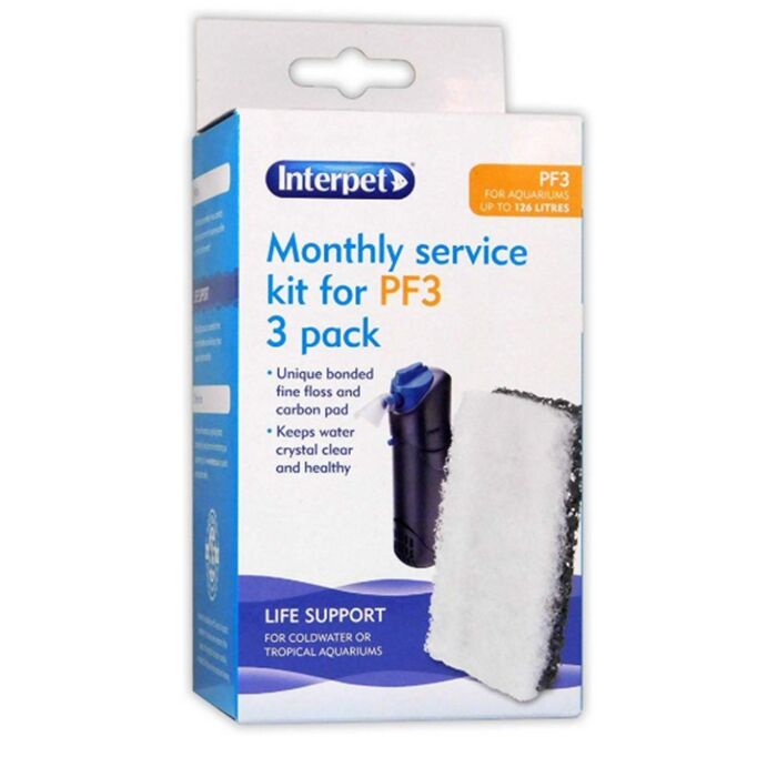 Interpet PF3 Monthly Service Kit (3 Pack)