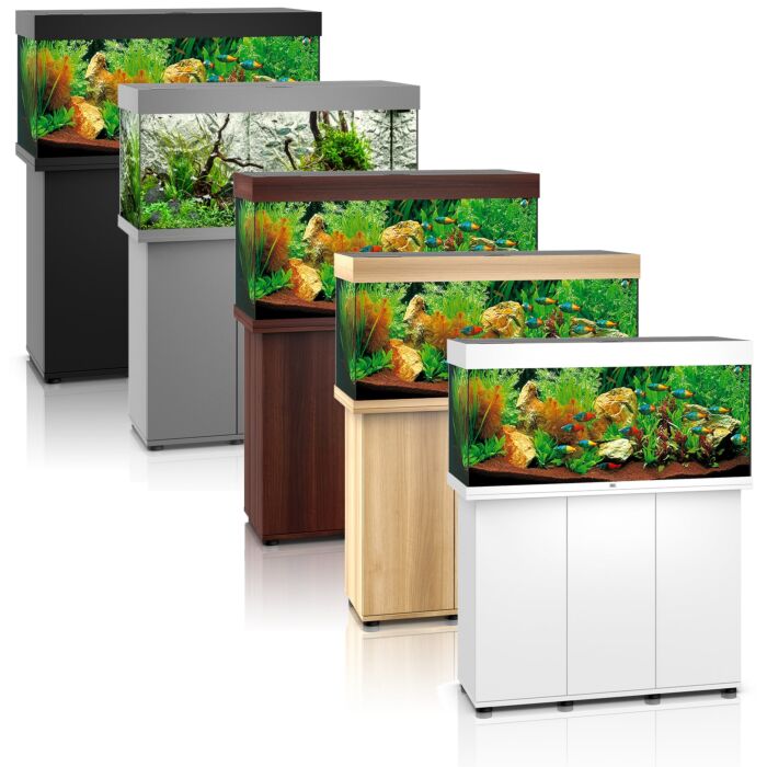 Juwel Rio 180 Aquarium & Cabinet (LED lighting) - Light Wood, Dark Wood, Black, White or Grey