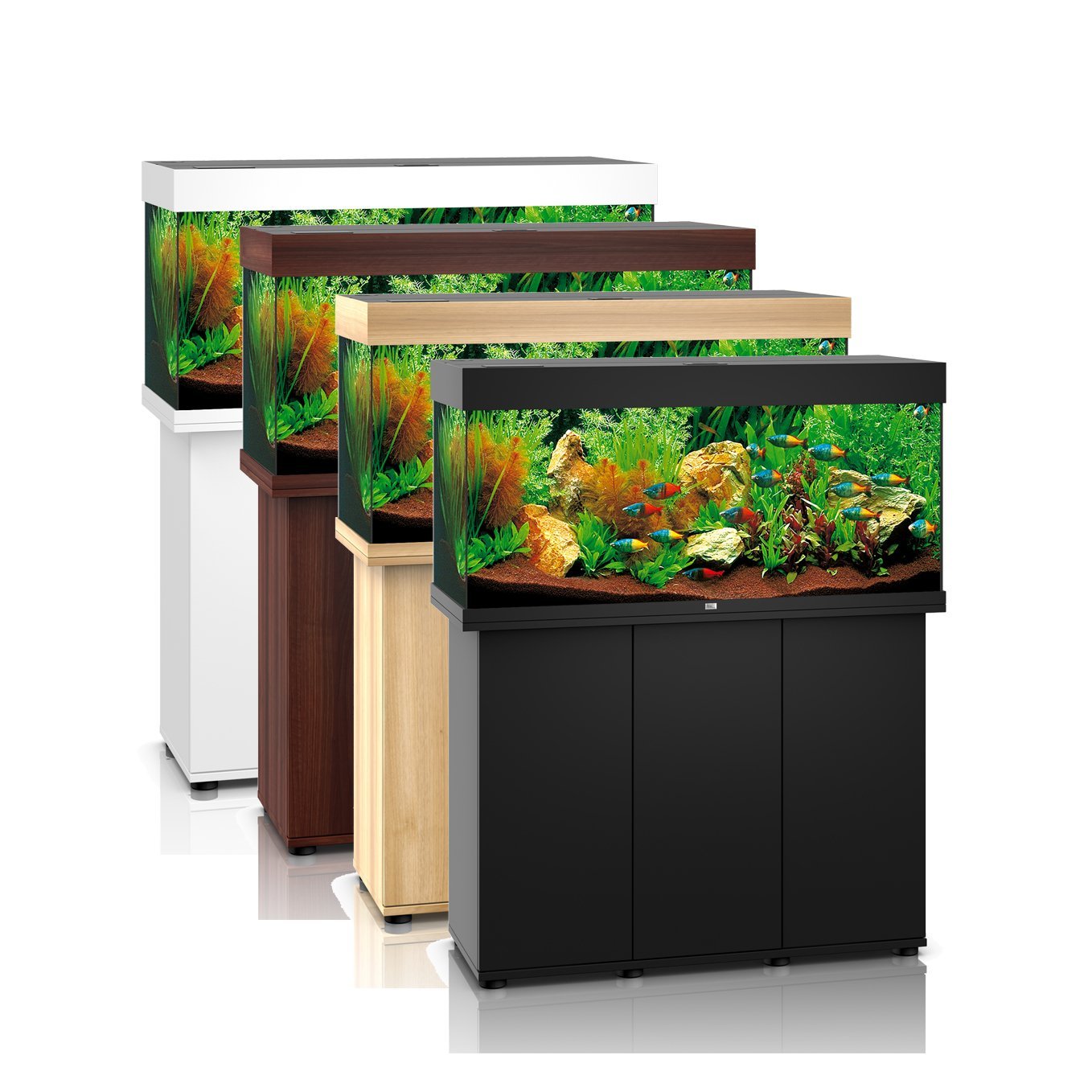 Juwel Rio 180 Aquarium & Cabinet (LED lighting) - Light Wood, Dark Wood ...